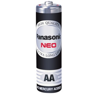 ถ่านไฟฉาย Pana AA neo พานาโซนิค (Panasonic)-R6NT  ถ่าน รุ่น นีโอ ขนาด AA- 1.5 โวลต์ แพ็ค 4 ก้อน ถ่านไฟฉาย