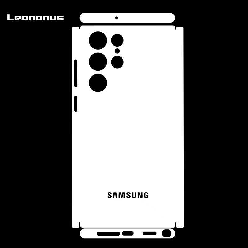 สติกเกอร์ฟิล์มกันรอยหน้าจอ ด้านหลัง ลายโลโก้ 3M ทนทาน สําหรับ Samsung Galaxy S22 S23 S24 S25 S26 Ultra Plus