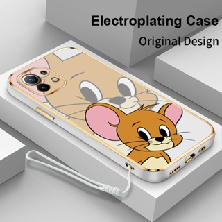 เคสโทรศัพท์ซิลิโคน แบบนิ่ม ลาย Tom And Jerry กันกระแทก สําหรับ Xiaomi Mi 11 11 Lite 4G 5G NE 11T 11T Pro