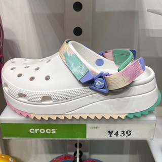 crocs แท้ hiker สี ombre Clog (สีใหม่)  2023 รองเท้าไปทะเล พื้นหนา น่ารัก สําหรับผู้หญิง รองเท้าหัวโตส้นสูง#208285