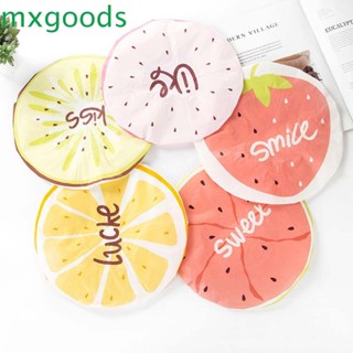 Mxgoods หมวกคลุมผมอาบน้ํา ลายการ์ตูนผลไม้น่ารัก สําหรับผู้ใหญ่ ห้องครัว