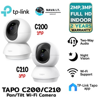 ⚡️กรุงเทพฯด่วน1ชั่วโมง⚡️ TP-LINK TAPO C200 C210 IP-CAMERA (ไอพีคาเมร่า) PAN/TILT HOME SECURITY WI-FI CAMERA ประกัน 2 ปี