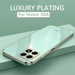 เคสซิลิโคนนิ่ม ทรงสี่เหลี่ยม กันกระแทก สําหรับ Honor X9A X8A X7A 2023 Honor Magic 5 Pro