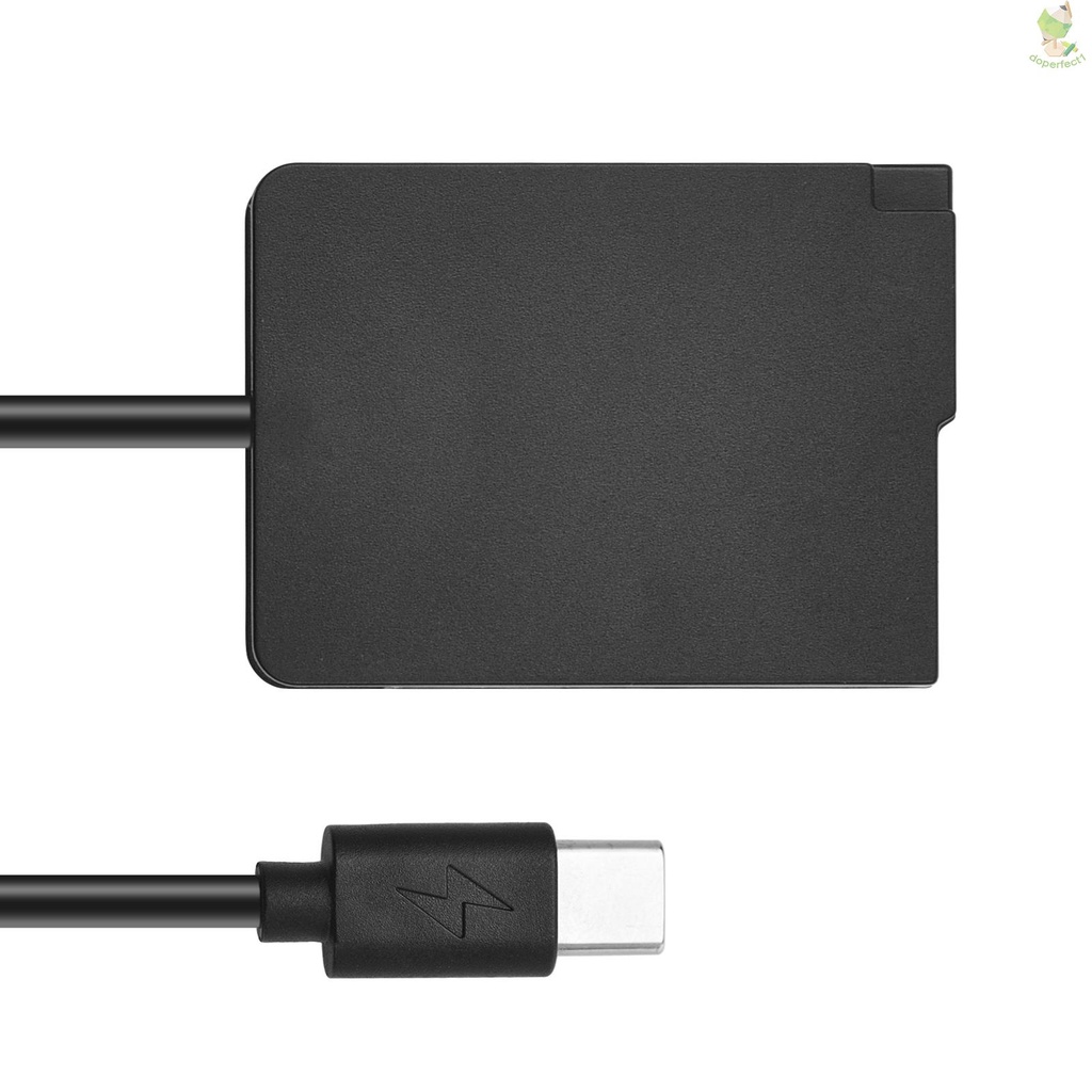 Andoer DMW-DCC8 Dummy Battery USB-C Coupler Adapter BLC12 Dummy Battery Coupler with USB Type-C Spring Power Cable Replacement for Panasonic Lumix DMC-FZ300 FZ1000 FZ2000 G5 G6 G7 G80 G81 G85 G90 G95 Cameras