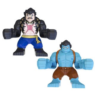 Big Monkey D Luffy Cartoon Anime Piece 7cm Mini Action Building Blocks Figure Toys Kids Gift