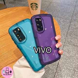 💗💗TPU กรณีโทรศัพท์สี เคสไอโฟน For VIVO Y11 Y17 Y12 Y50 Y30 Y93 Y1S Y15S Y15A Y32 Y33T Y12S Y33S Y21 แบบใส คสกันกระแท