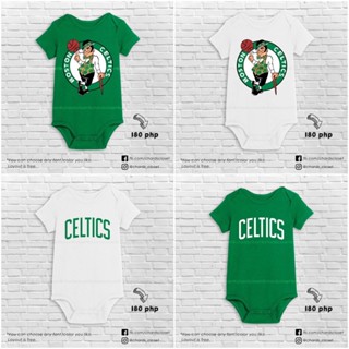 ชุดพิมพ์ NBA กําหนดเองบน Baby Onesie (Boston Celtics) RPPR