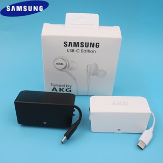 Samsung Akg หูฟัง Type C แบบมีสาย Usb C พร้อมไมโครโฟน Galaxy Z Fold 4 3 2 Flip 4 3 A80 A90 A60 A8S