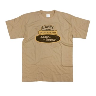 เสื้อยืดพิมพ์ลาย Camel Trophy Badge Land Rover Range Discovery แฟชั่นสําหรับผู้ชาย