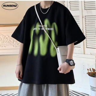 เสื้อยืดลําลอง แขนสั้น คอกลม ทรงหลวม ขนาดใหญ่ สําหรับผู้ชาย ไซซ์ M - 8XL