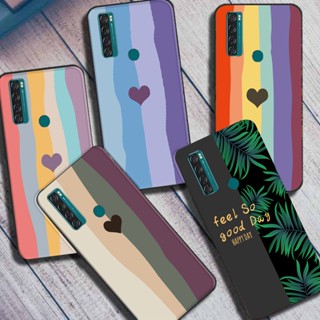 เคสโทรศัพท์ซิลิโคน TPU แบบนิ่ม ลายดอกไม้ และสัตว์น่ารัก สําหรับ TCL 20 SE T671H T671F