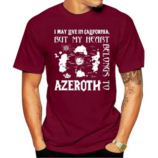 [S-5XL]ใหม่ เสื้อยืด พิมพ์ลายกราฟฟิค My Heart Belongs To Azeroth Euro S-5 Aielba68Gblodl88