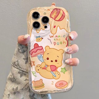 ✅เคสป้องกันโทรศัพท์มือถือใส แบบนิ่ม ลายการ์ตูนหมีพูห์ กันกระแทก สําหรับ Apple iPhone 14 13promax 12 11 7 8p xsxr 95XK