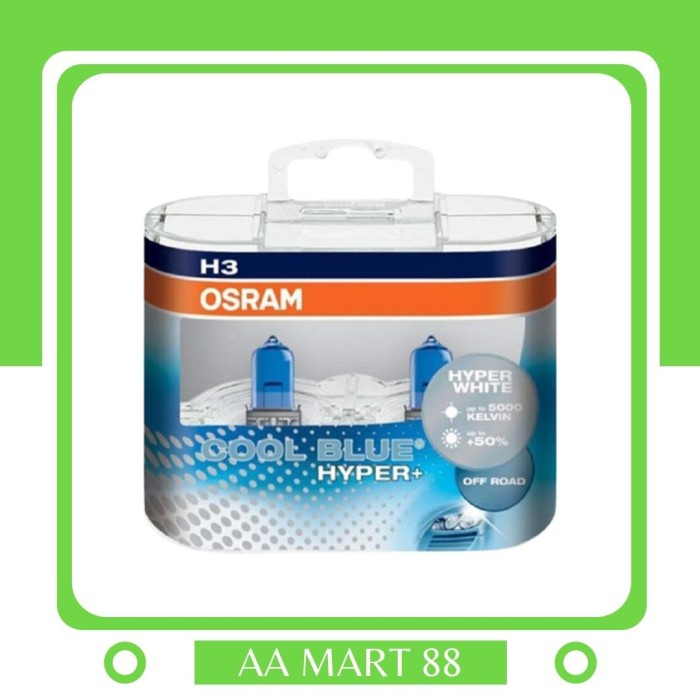 Osram Cool Blue Hyper Plus H3 55 วัตต์ CBH+ หน้าจอโบนัส