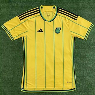 เสื้อกีฬาแขนสั้น ลายทีมชาติฟุตบอล Jamaica ทีมเหย้า 23-24 ไซซ์ S-XXL ชุดเหย้า AAA