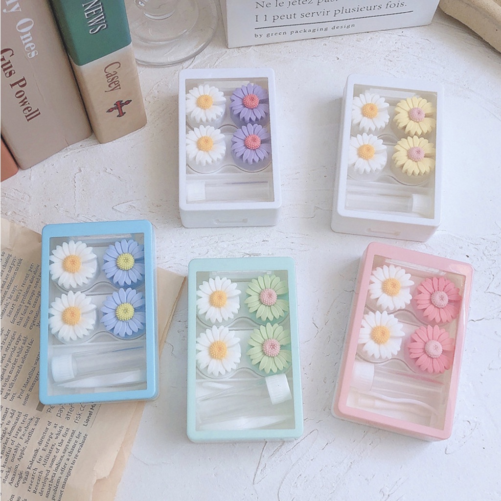 ตลับคอนแทคเลนส์ Daisy Two Tone เซตใหญ่