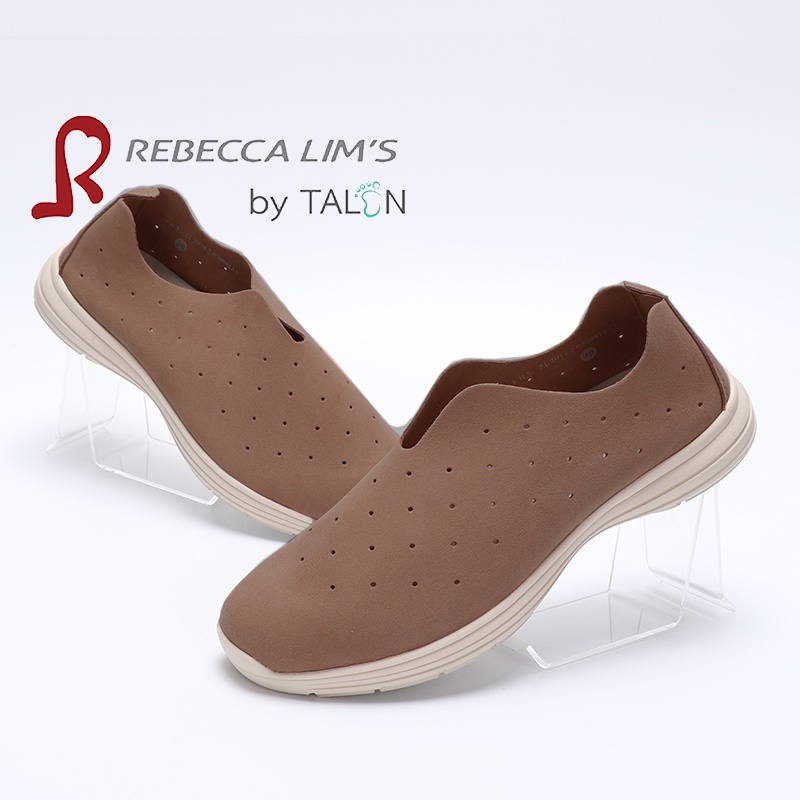 &amp; ส่งเร็ว Rebecca Lim's by TALON รองเท้าสุขภาพ รุ่น Milan สีกาแฟ น้ำหนักเบา ช่วยบรรเทาอาการ รองช้ำ เท้าแบน กระดูกโปน