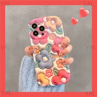 Hot Selling Product-Mobile Phone Protective Shell 11promax Blue Light 3D Colorful Flower Rabbit Compatible with Iphone13 Phone Case Apple 14promax11 All-Inclusive 12 XR XS Max 12pro 13pro