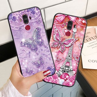 เคสโทรศัพท์มือถือ ซิลิโคนนิ่ม ลายผีเสื้อ ประดับเพชร สําหรับ Huawei Mate 9 10 20 Pro