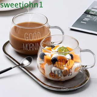 Sweetjohn แก้วมัก พร้อมหูจับ นํากลับมาใช้ใหม่ได้ สําหรับใส่เครื่องดื่มร้อน กาแฟ