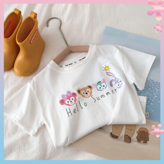 22 New girls cartoon T-shirt summer baby cool little girl cute T short sleeve thin loose top childrens clothing