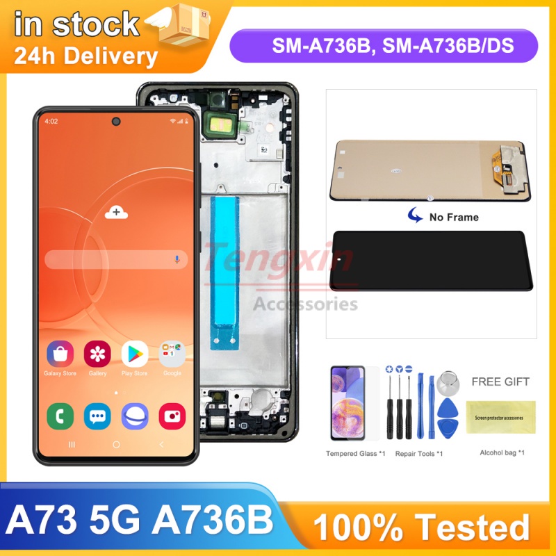 Tft A73 5G จอแสดงผลสําหรับ Samsung Galaxy A73 5G A736 A736B A736B/DS จอแสดงผล Lcd หน้าจอสัมผัสดิจิตอ