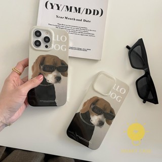 For เคสไอโฟน 14 Pro Max [Cool Sunglasses Dog] เคส Phone Case For iPhone 14 Pro Max Plus 13 12 Mini 11 X XS Max XR SE 8 7 For เคสไอโฟน11 Ins Korean Style Retro Classic Couple Shockproof Protective TPU Cover Shell