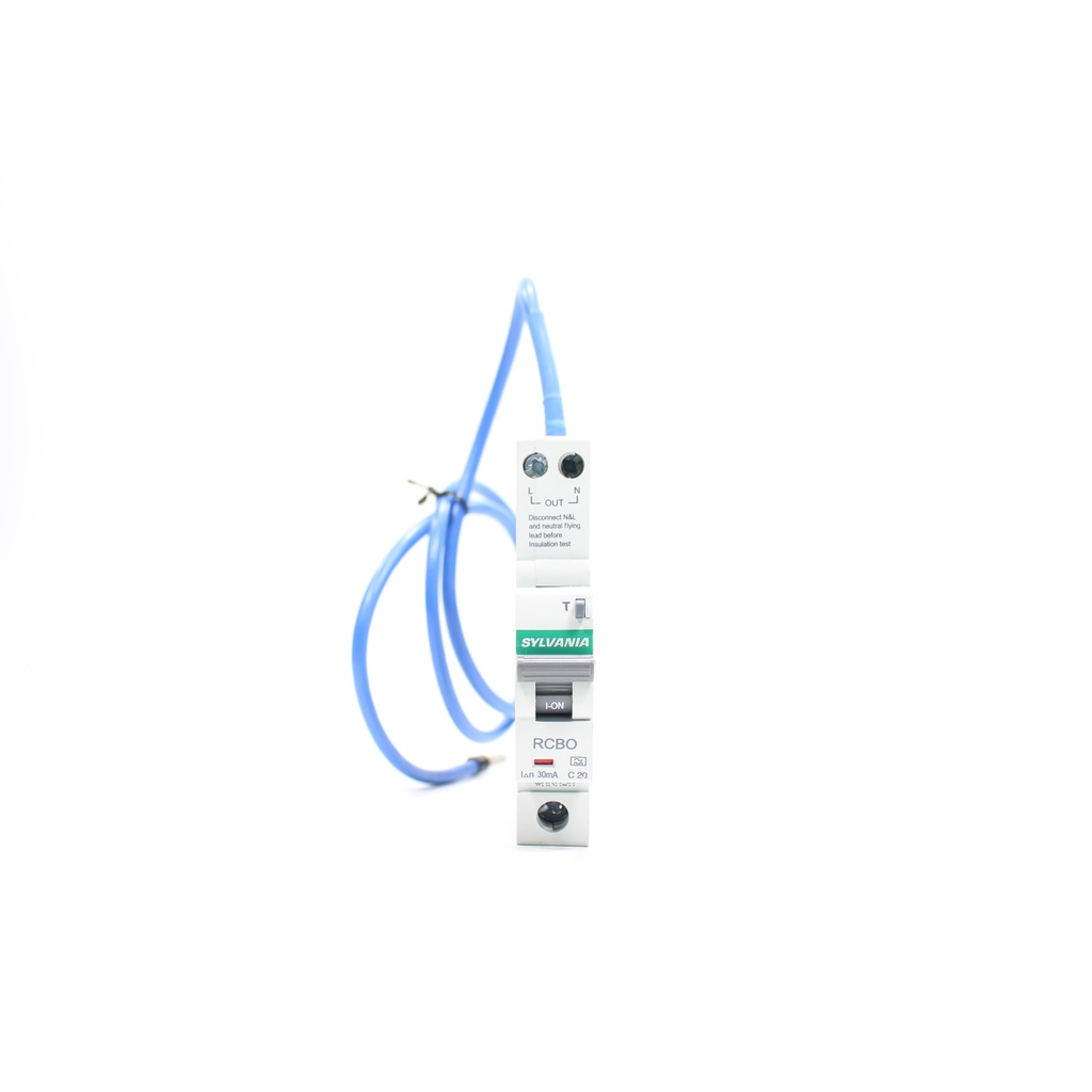 ตัดไฟ SYLVANIA RCBO SYLVANIA DYEEACSP1030020 SYLVANIA เบรกเกอร์กันไฟดูด 20A 30mA เบรกเกอร์กันไฟดูด S