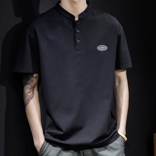 Polo เสื้อโปโลแขนสั้น แขนห้าส่วน สามสี แฟชั่นฤดูร้อน สําหรับผู้ชาย