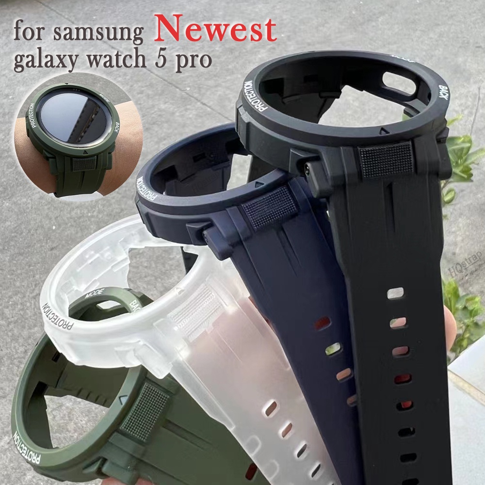 เคสนาฬิกาข้อมือ ซิลิโคน ป้องกัน อุปกรณ์เสริม สําหรับ Samsung Galaxy Watch 5 Pro 45 มม. Galaxy Watch5 2023