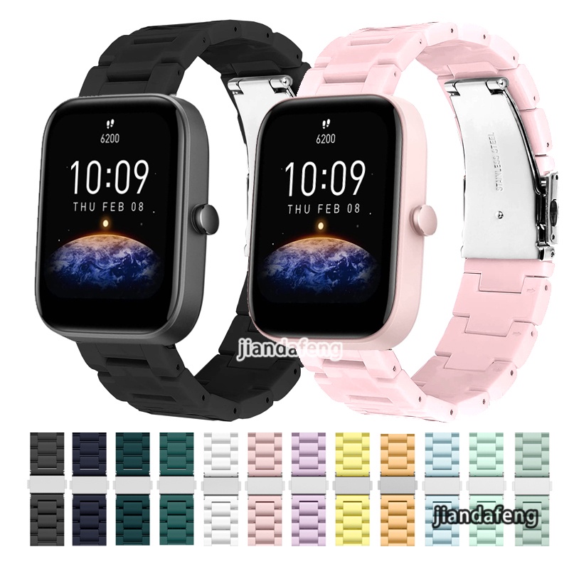 สายนาฬิกาข้อมือ พลาสติก เรซินใส แฟชั่น สําหรับ Huami Amazfit Bip 3 Pro