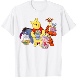 【2023】เสื้อยืด พิมพ์ลาย Disney Easter Winnie The Pooh พรีเมี่ยม แฟชั่นสําหรับเด็กผู้ชาย และเด็กผู้หญิง อายุ 1-12 ปี