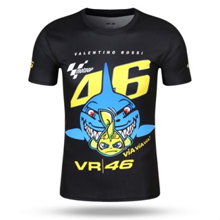 เสื้อยืดแขนสั้น แบบแห้งเร็ว พิมพ์ลาย 46 Rossi VR46 The Doctor สําหรับแข่งรถจักรยานยนต์