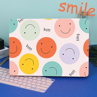 เคสแป้นพิมพ์ ลายหน้ายิ้ม สําหรับ Macbook Air 13.6 M2 M1 A2681 A2337 A2179 2023 2022 Pro 13 14 นิ้ว A2338 A2442 A2779