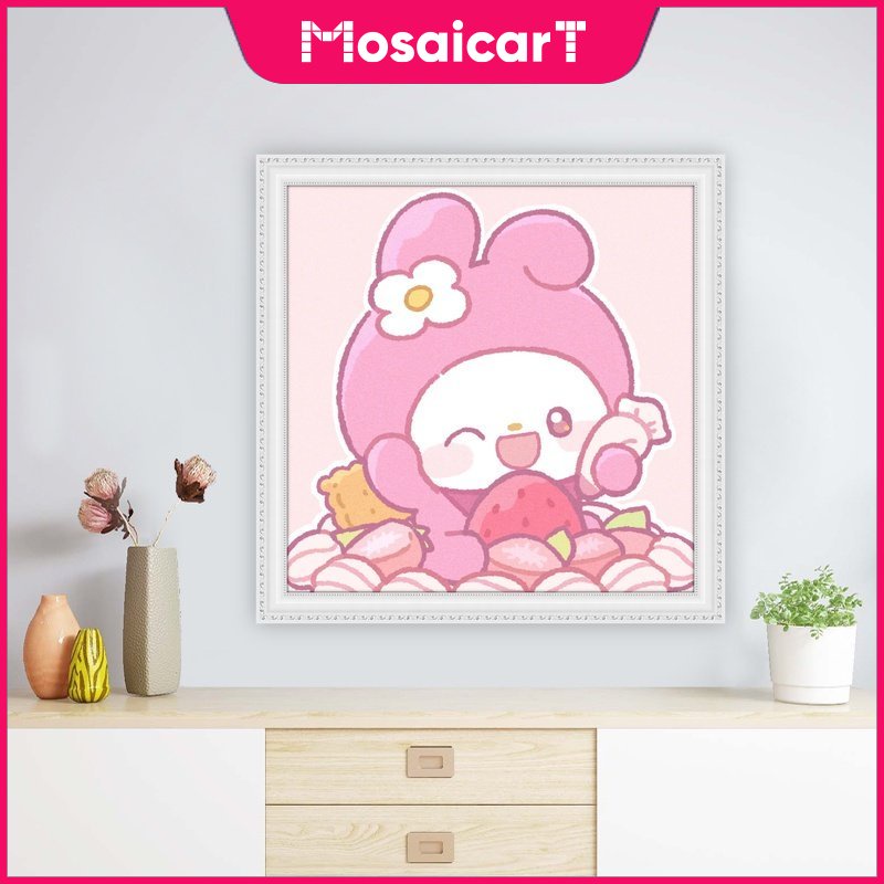 【MA】ภาพวาดปักเพชร 5d ลายการ์ตูน Cinnamoroll เฮลโลคิตตี้น่ารัก ขนาด 30x30 ซม. 40x40 ซม. 50x50 ซม. สําหรับเด็ก และผู้ใหญ่ ตกแต่งบ้าน DIY