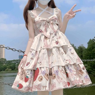 ▧❒[Little Meng Bear] Sniper Girl Spot ~ Original Design Lolita Dress Three-stage jsk Suspender