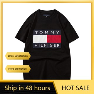 ❤️❤️【พร้อมส่ง】❤️❤️  Tom&amp;my เสื้อยืดโปโล แขนสั้น ปักลาย สําหรับผู้ชาย และผู้หญิง