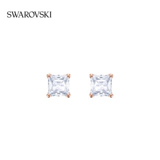 [ของแท้ พร้อมส่ง] Swarovski Swarovski ATTRACT ต่างหู (ขนาดใหญ่) เรียบง่าย สวยหรู ของขวัญ