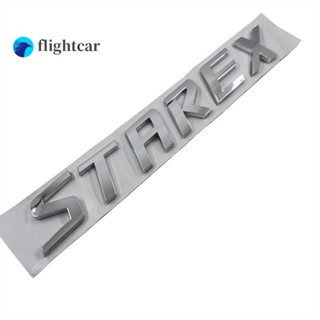 flightcar  1 x ABS Chrome STAREX Logo Car Auto Rear Trunk Emblem Sticker Badge Decal Replacement For HYUNDAI STAREX