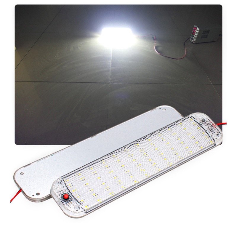 SUIT 72LED 12V-80V LED รถภายในโดมหลังคาเพดานโคมไฟอ่านหนังสือภายในรถหลังคาไฟบน Swit