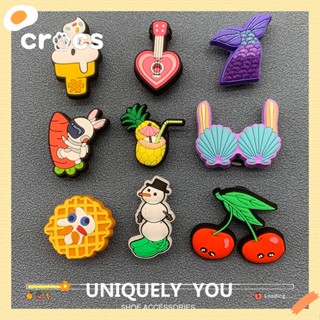 Crocs jibbitz charms การ์ตูนน่ารักรองเท้าดอกไม้ DIY อุปกรณ์ตกแต่งสําหรับ Crocs charm