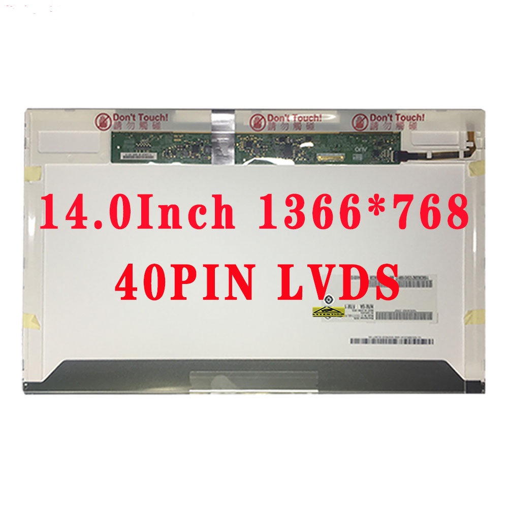 14.0 นิ้ว 1366*768 TN 40pin LVDS 60Hz หน้าจอ LCD สําหรับ Lenovo G400 G405 g410 G450 g460 G470 g480 g