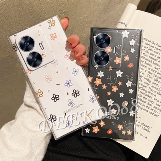 เคสมือถือ TPU แบบนิ่ม ลายดอกไม้น่ารัก สําหรับ Realme C55 10 Pro Pro+ Plus Coca-Cola Edition 4G 5G RealmeC55