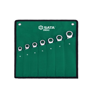 ** 👨‍🔧 SATA 09043 ชุดประแจแหวนข้างปากตายคองอ 7 ชิ้น