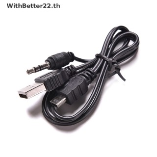 WithBetter 3.5mm USB to Mini USB Standard Audio Jack Connection Cable for Speakers Mp3/4 .