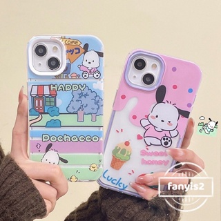 เคสโทรศัพท์มือถือแบบนิ่ม TPU กันกระแทก ลายการ์ตูน Pachacco 3 in 1 สําหรับ iPhone 11 14 XR 13 12 Pro Max 8 7 6 6S Plus X Xs Max Se 2020 13 12 11