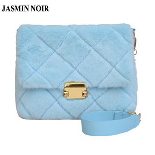 Jasmin NOIR กระเป๋าสะพายข้าง ลายสก๊อต แต่งสายโซ่ สําหรับผู้หญิง