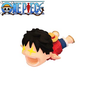 ตัวถนอมสายชาร์จ USB ลายการ์ตูนอนิเมะ One Piece Kawaii Luffy Zoro สําหรับเด็ก