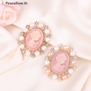 Peacellow เข็มกลัด รูปกล้อง สไตล์วิคตอเรีย วินเทจ ประดับไข่มุกเทียม เครื่องประดับ สําหรับผู้หญิง TH