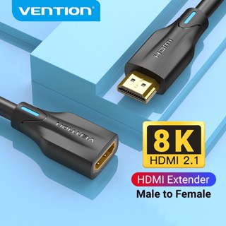 Vention สายเคเบิลต่อขยาย HDMI 2.1 UHD 8K 60Hz HDMI 2.1 ตัวผู้ เป็นตัวเมีย สําหรับ PS4 TV Smart Box โปรเจคเตอร์ HDMI Extender